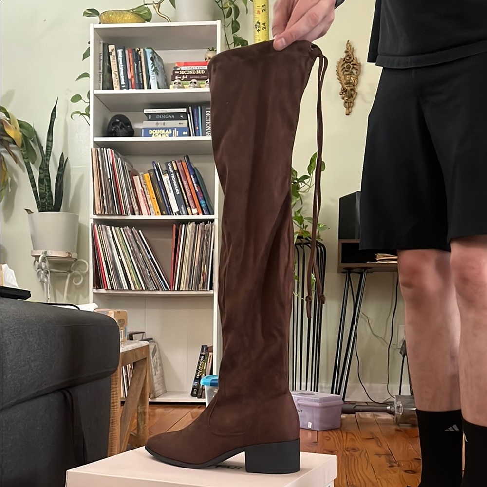 Brown Over-the-Knee Women's Boots